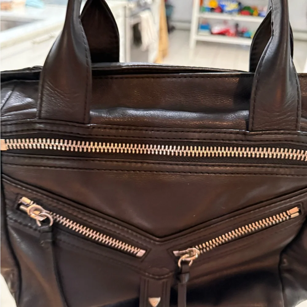 Botkier Black Leather Tote Bag - Picture 2 of 7